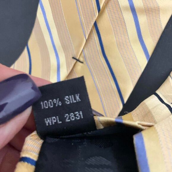 Lot of 3 Men's Neck Ties Calvin Klein, Ted Baker London, Perry Ellis Silk - Picture 8 of 11